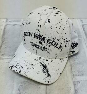 ☆【帽子】NEW ERA ニューエラ GOLF ADJUSTABLE ホワイト系 キャップ 中古品☆T06-026S