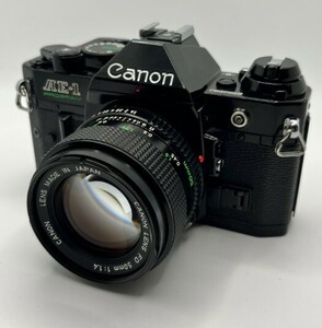 ★実用品★ キヤノン Canon AE-1 Program + New FD 50mm f1.4 超希少外箱つき★動作確認済★