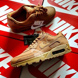  new goods regular goods NIKE Nike AIR MAX 90 PRM WNTR air max 90 premium FLAX we to30cm US12 box attaching chewing gum sole 