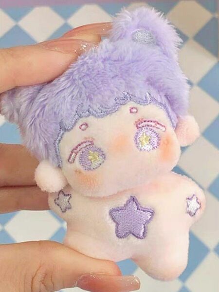 5cm 星のPURPLE BiBi 無属性 着せ替えぬいぐるみ 棉花娃娃 海星体