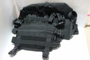 v* BATTLE STYLE Battle style /GHOST GEAR lyra ks gun belt magazine pouch military / airsoft 2 point set black 