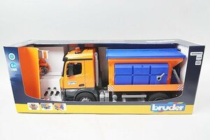 Bruder blue da-1/16 Mercedes Benz MB Arocs snowplow car 03685