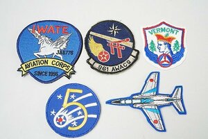 ★ ブルーインパルス T-4 / アメリカ空軍 961AWACS 第961空中管制飛行隊 ワッペン / パッチ など5点セット3点ベルクロ付き