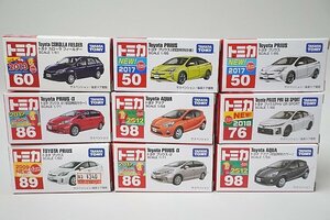 TOMICA トミカ TOYOTA トヨタ アクア / プリウス 初回特別仕様 / アクア 初回特別カラー / カローラ フィールダー など9点セット