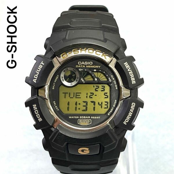 稼働　超美品　G-SHOCK デジタル時計　ブラック　ジーショック　データメモリー　カシオ　デジタルウォッチ　メンズ