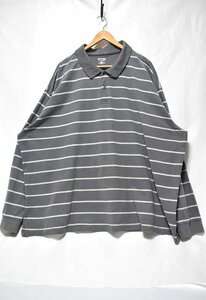 ＠美品 特大 セントジョンズベイ ST.JOHN'S BAY 長袖ポロシャツSL405 アメリカ古着 XXXXL ビックサイズ