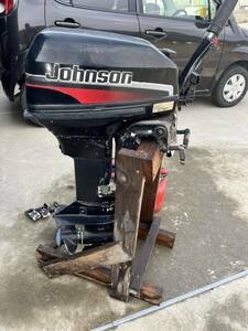  Junk Johnson 15 horse power outboard motor translation have actual work water doesn't go out propeller bush defective goods outboard motor part removing 