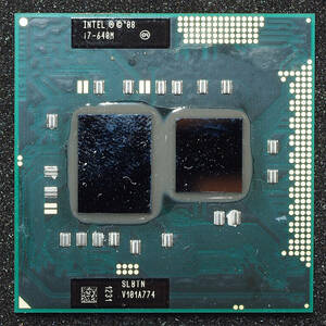 【中古】intel Core i7-640M SLBTN (2.8GHz/Socket G/2C4T/TDP 35W/Arrandale）