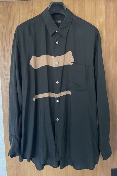 希少COMMEdesGARCONS HOMMEPLUS コムデギャルソンオムプリュス 脱色期レーヨンロングシャツ 93aw ブラウス
