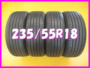 ◆送料無料 C2s◆　235/55R18　100V　ブリヂストン　ALENZA001　夏4本　2019年製　※NX.ハリアー等