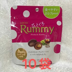 ひとくちラミー　46g　１０袋セット　ロッテ　Rummy