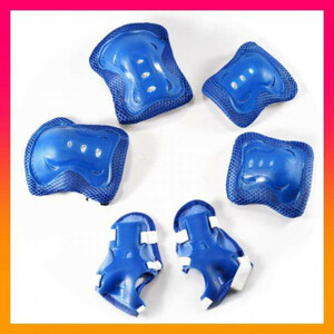  for children protector 6 point blue supporter knees pad Kids bicycle kega prevention 