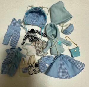  Petite Blythe размер. ручная работа кукла одежда цвет ko-te лотерейный мешок 16 пункт ввод бледно-голубой 