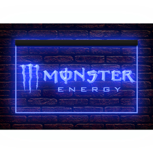 J831 // LED ネオンライトサイン Monster Energy モンスターエナジー■サイズ(約)：W300mm x H200mm