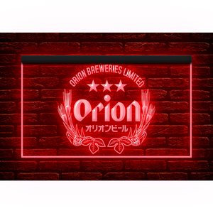 P200 // LED ネオンライトサイン Orion Beer オリオンビール■サイズ(約)：W300mm x H200mm