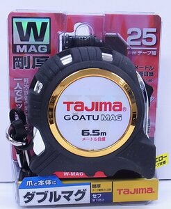 ★未使用★タジマ コンベックス 剛厚テープ6.5m×25mm 剛厚セフGロックダブルマグ25 GASFGLWM2565 ★インボイス領収書発行可★