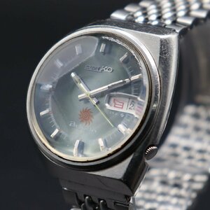 希少 SEIKO advan セイコー アドバン 左右非対称ケース 6106-7551 自動巻き 緑 25石 カットガラス 1973年 諏訪 デイデイト メンズ腕時計