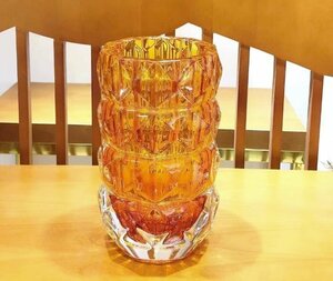  baccarat Baccarat louxor иен тубус crystal стекло ваза ruk подошва M зеленый украшение orange 