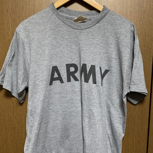 M вооруженные силы США оригинал U.S.ARMY IPFUl тренировка короткий рукав футболка милитари серый отражатель 00 годы (04)