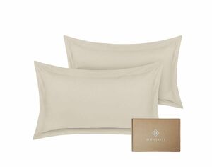 BIOWEAVES 100%オーガニックコットン　枕カバー　サンド　ベージュ 枕カバー ピロー用枕カバー 　43×63cm