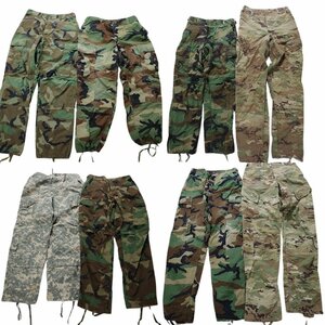 古着卸 まとめ売り フィールドパンツ 米軍実物 ミリタリー 8枚セット (メンズ S ) カモ柄 デジタルカモ マルチカム MT1876 1円スタート