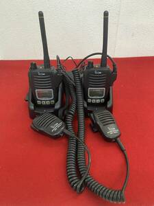 M-6338 [ including in a package un- possible ]980 jpy ~ present condition goods iCOM/ Icom transceiver transceiver IC-DPR6 HM-186SJ charger BC-208 2 point set electrification OK