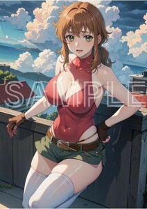 J4230 クリスティナ・シエラ 機動戦士ガンダム 00 ダブルオー A4 同人 イラスト 美少女 美女 下着 コスプレ ポスター エロ .