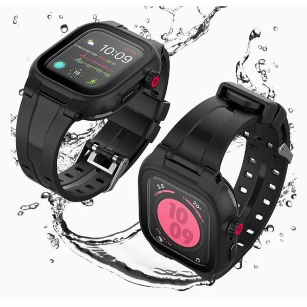 Apple Watch Series 2020 SE/6/5/4 44mm 防水ケース バンド　DINGXIN IP68完全防水 