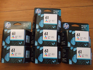 同梱可■7個 新品 HP 61 純正インク インクカートリッジ 3色カラー CH562WA ヒューレット・パッカード 期限：2023/JUN
