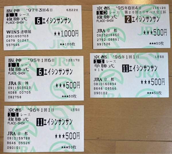 エイシンサンサン 外れ馬券