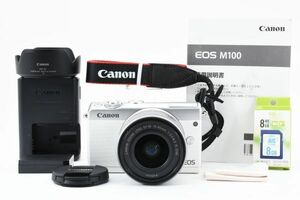 【美品】キャノン Canon EOS M100 EF-M 15-45 IS STM レンズキット　《SDカード付き》#2169