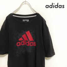 【送料無料】adidas アディダス★パフォーマンスロゴ 半袖Tシャツ ブラック 黒_画像1