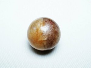 誠安◆天然石最高級品オレンジ ムーンストーン 丸玉 15mm [T371-2907]