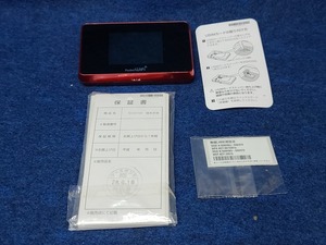 Huawei　ファーウェイ　 Y!mobile Pocket WiFi 504HW レッド　（3936）