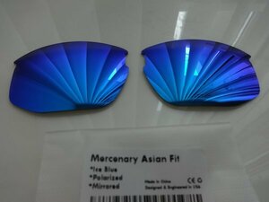 処分価格！！！ ★オークリー マーセナリー　 Mercenary Asian Fit OO9424F 用 カスタム偏光 レンズ ICE BLUE Color