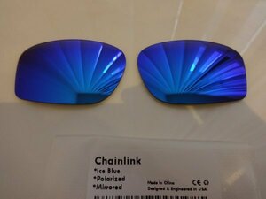 ★オークリー チェインリンク用 カスタム偏光レンズ ICE BLUE Color Polarized 新品 Oakley CHAINLINK　チェーンリンク