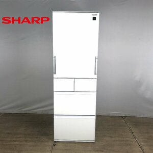1206【沖縄県・離島配送不可】SHARP シャープ ノンフロン冷凍冷蔵庫 SJ-G415H-W 5ドア 412L 2022年製 どっちもドア 両開き