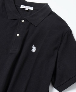 「U.S. POLO ASSN.」 半袖ポロシャツ M ブラック メンズ