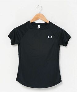 「UNDER ARMOUR」 半袖カットソー SM ブラック レディース