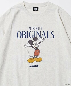 「FREAK'S STORE」 半袖Tシャツ「Disneyコラボ」 MEDIUM アッシュグレー メンズ