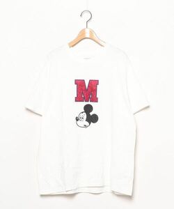 「FREAK'S STORE」 半袖Tシャツ「Disneyコラボ」 フリ- オフホワイト レディース