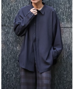 「shiki tokyo」 長袖シャツ MEDIUM ダークグレー メンズ