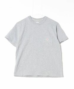 「DANTON」 ワンポイント半袖Tシャツ - グレー レディース