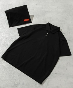 「URBAN RESEARCH ROSSO MEN」 半袖ポロシャツ LARGE ブラック メンズ