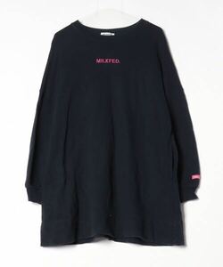 「MILKFED.」 長袖ワンピース ONE SIZE ネイビー レディース