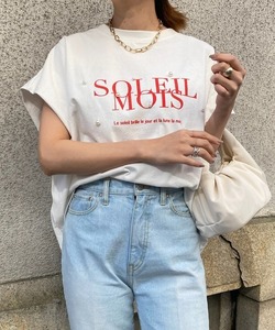 「DouDou」 半袖Tシャツ FREE オフホワイト レディース