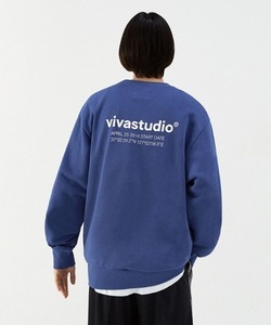 「VIVASTUDIO」 スウェットカットソー X-LARGE インディゴブルー メンズ