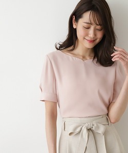 「NATURAL BEAUTY BASIC」 半袖ブラウス MEDIUM ピンク レディース