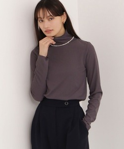 「NATURAL BEAUTY BASIC」 長袖カットソー MEDIUM チャコールグレー レディース