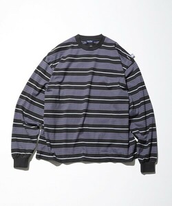 「NAUTICA」 長袖Tシャツ MEDIUM チャコールグレー メンズ